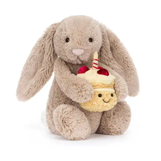 Bashful Beige Bunny Plush Toy – Birthday Gift Edition 1