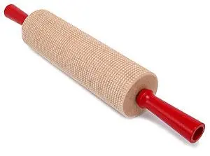 Bethany Housewares Square-Cut Rolling Pin – Straight Edge Design 1
