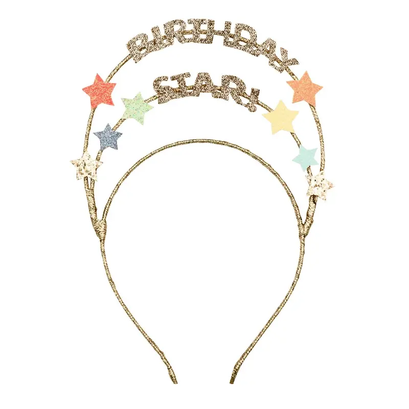 Birthday Star Headband – Glittery Celebration Hair Accessory 1