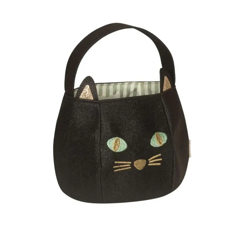 Black Cat-Themed Bucket Bag 1