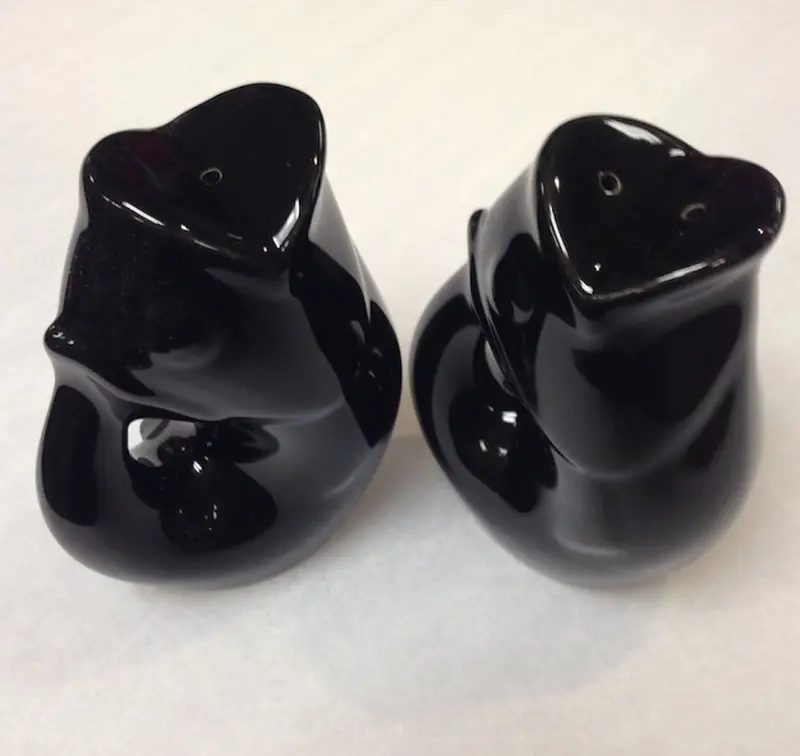 Black Gurgle Pot Salt And Pepper Set 1