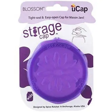 Blossom Ucap Purple Mason Jar Replacement Lid 2