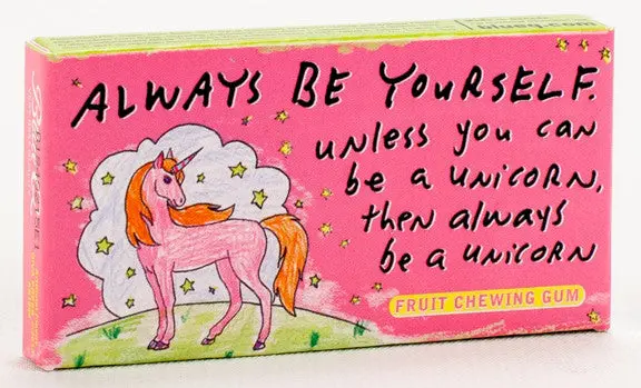 Blue Q 'Always Be A Unicorn' Chewing Gum 1