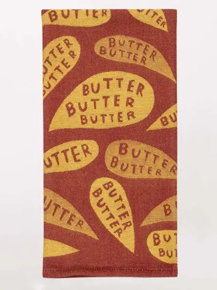 Blue Q Butter-Themed Jacquard Dish Towel 1