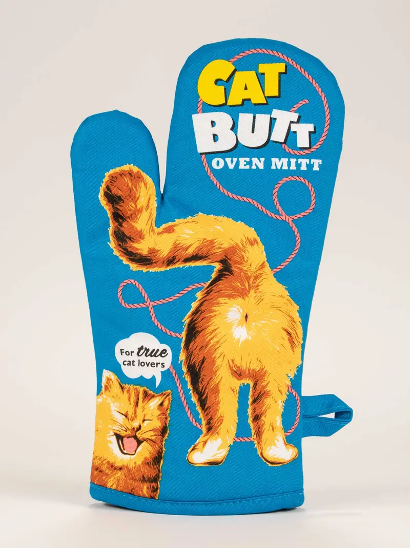 Blue Q Cat Butt Oven Mitt – Fun, Heat-Resistant Kitchen Accessory 1