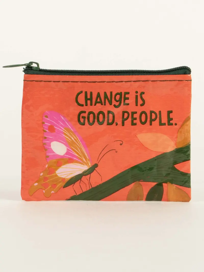 Blue Q Change Is Good, People Coin Purse – Witty Minimalist Accessory 1