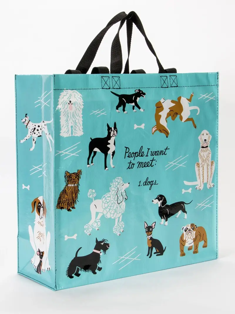 Blue Q Dog-Lover Shopper Tote – 'I Want To Meet Dogs' 1