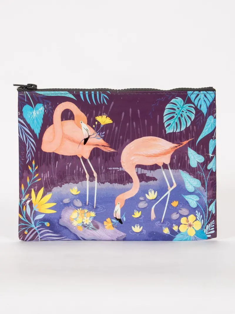 Blue Q Flamingo Zipper Pouch – Fun Travel Accessory 1