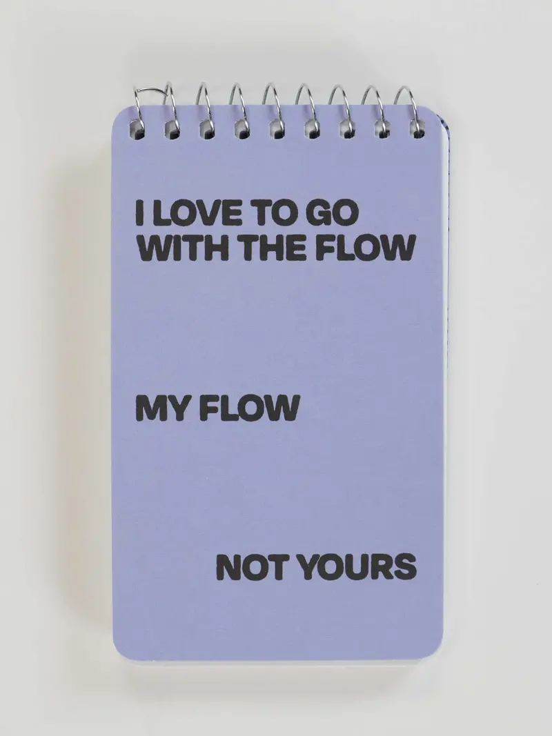 Blue Q Go-With-The-Flow Spiral Notebook – 3X5 Personal Planner 1