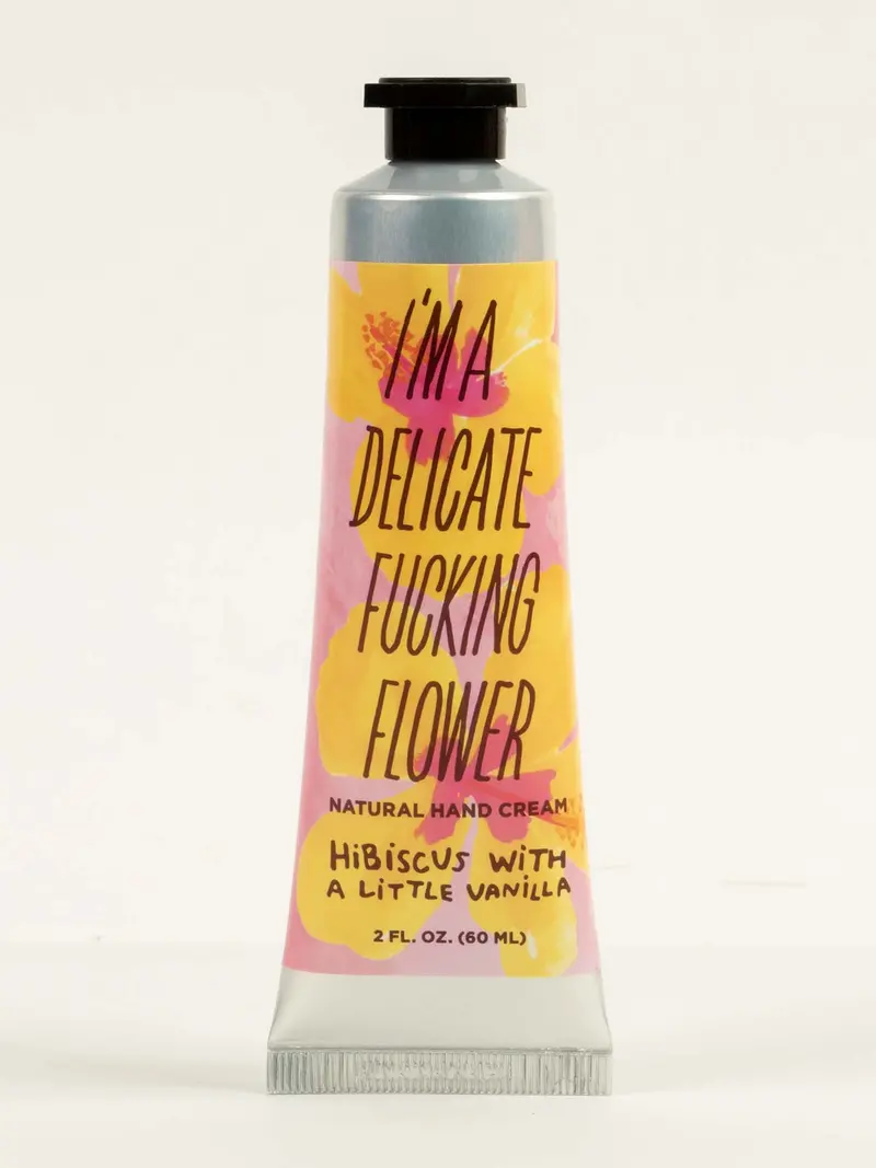 Blue Q Hibiscus & Vanilla Hand Cream – I'M A Fucking Flower 1