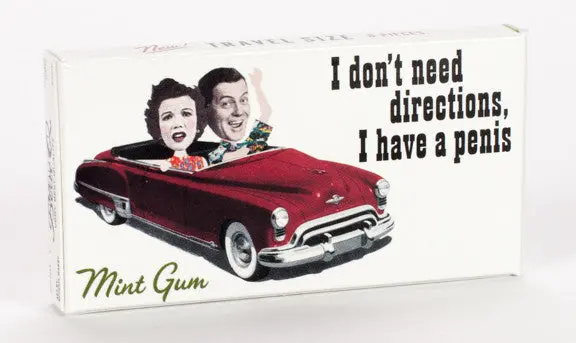 Blue Q 'I Don'T Need Directions' Chewing Gum – Confident & Carefree 1