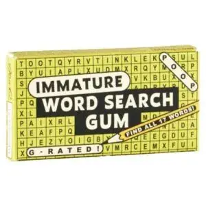 Blue Q 'Immature Word Search' Sugar-Free Chewing Gum 1