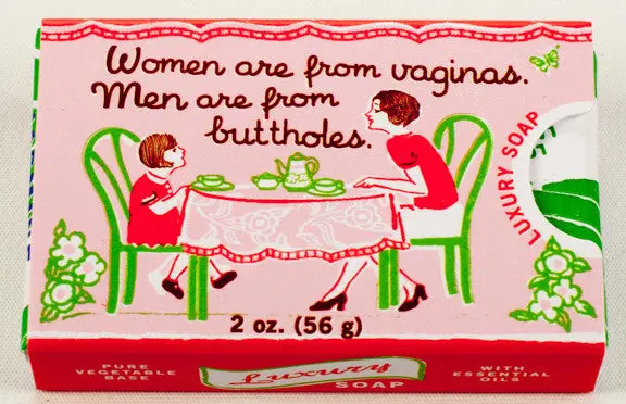 Blue Q Luxury Soap – 'Women Are From Vaginas' Bold Humor Bar 1
