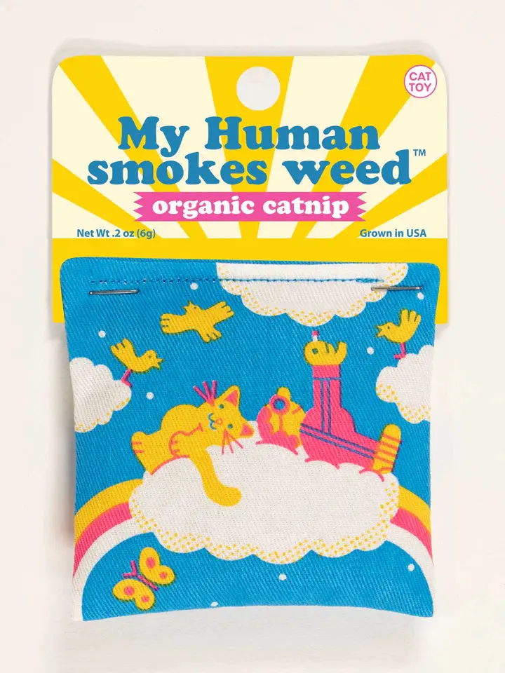 Blue Q My Human Smokes Weed Catnip Toy 1