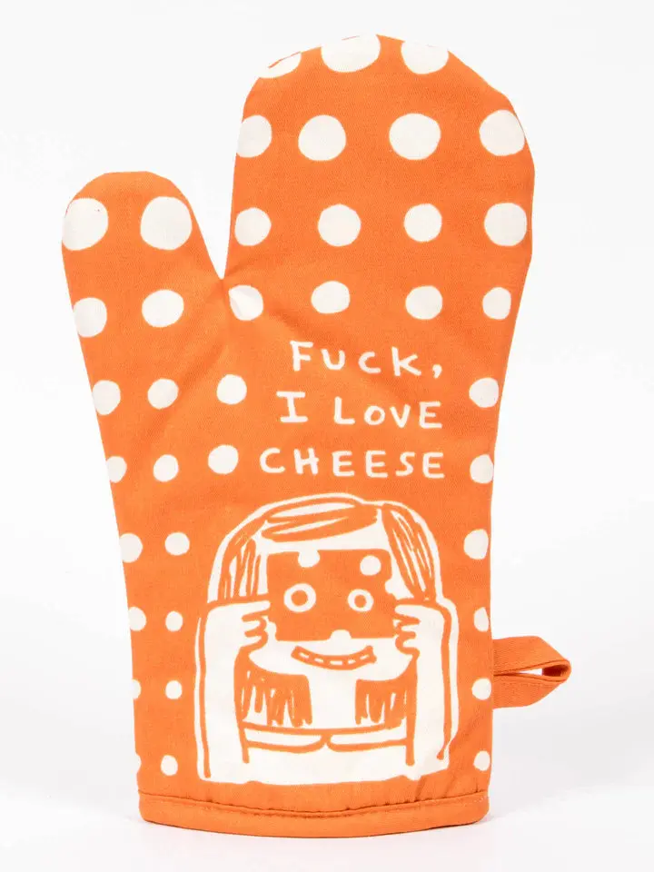 Blue Q Oven Mitt – 'I Love Cheese' Gourmet Food Lover Essential 1