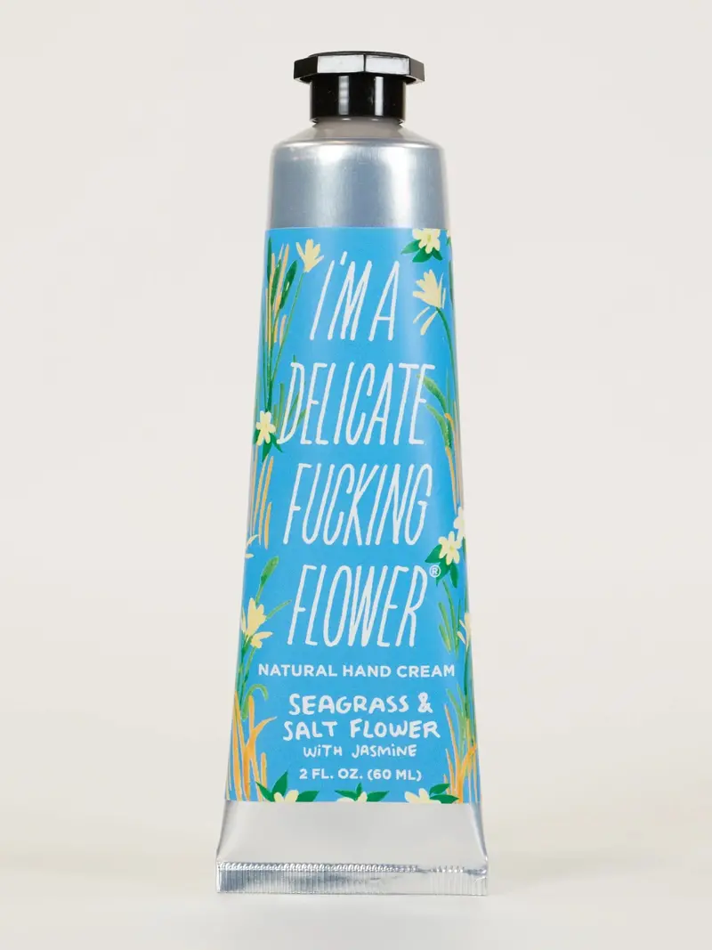 Blue Q Seagrass & Salt Hand Cream – 'I’M A Delicate Flower' 1