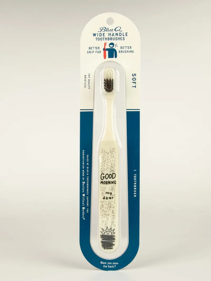 Blue Q Toothbrush – 'Good Morning, My Dear' Gentle & Charming Oral Care 1