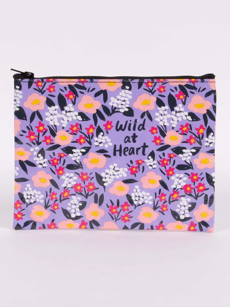 Blue Q Wild At Heart Zippered Storage Pouch 1