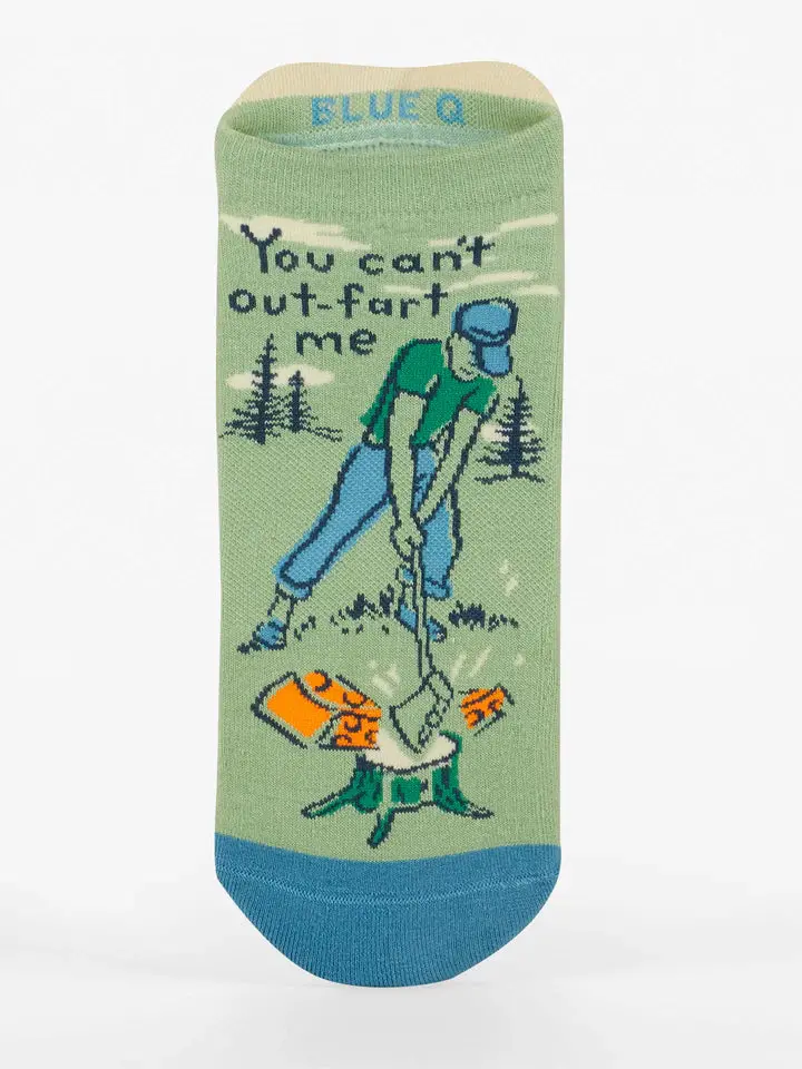 Blue Q You Can'T Out-Fart Me Sneaker-Style Socks 1