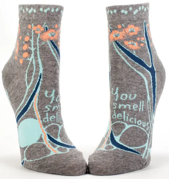 Blue Q 'You Smell Delicious' Women'S Ankle Socks 1