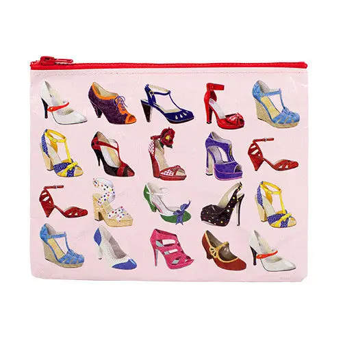 Blue Q Zipper Pouch – 'Shoes' Labeled Organizing Travel Case 1