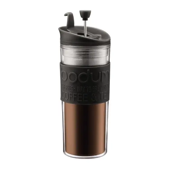 Bodum Travel French Press – 15 Oz Insulated Stainless Steel 1