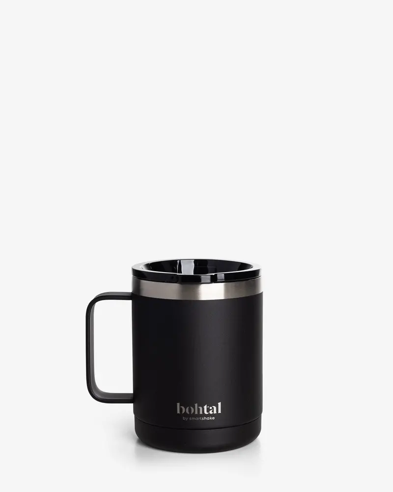 Bohtal Double-Walled Coffee Mug – Sleek Black Finish 1
