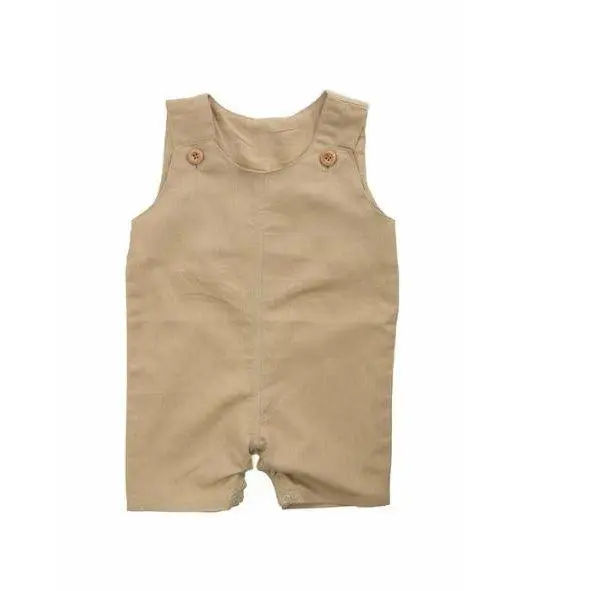 Breathable Linen Sleeveless Romper For Toddlers 1