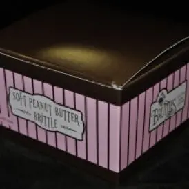 Bruttles Gourmet Soft Peanut Brittle – 1-Pound Brown Gift Box 1