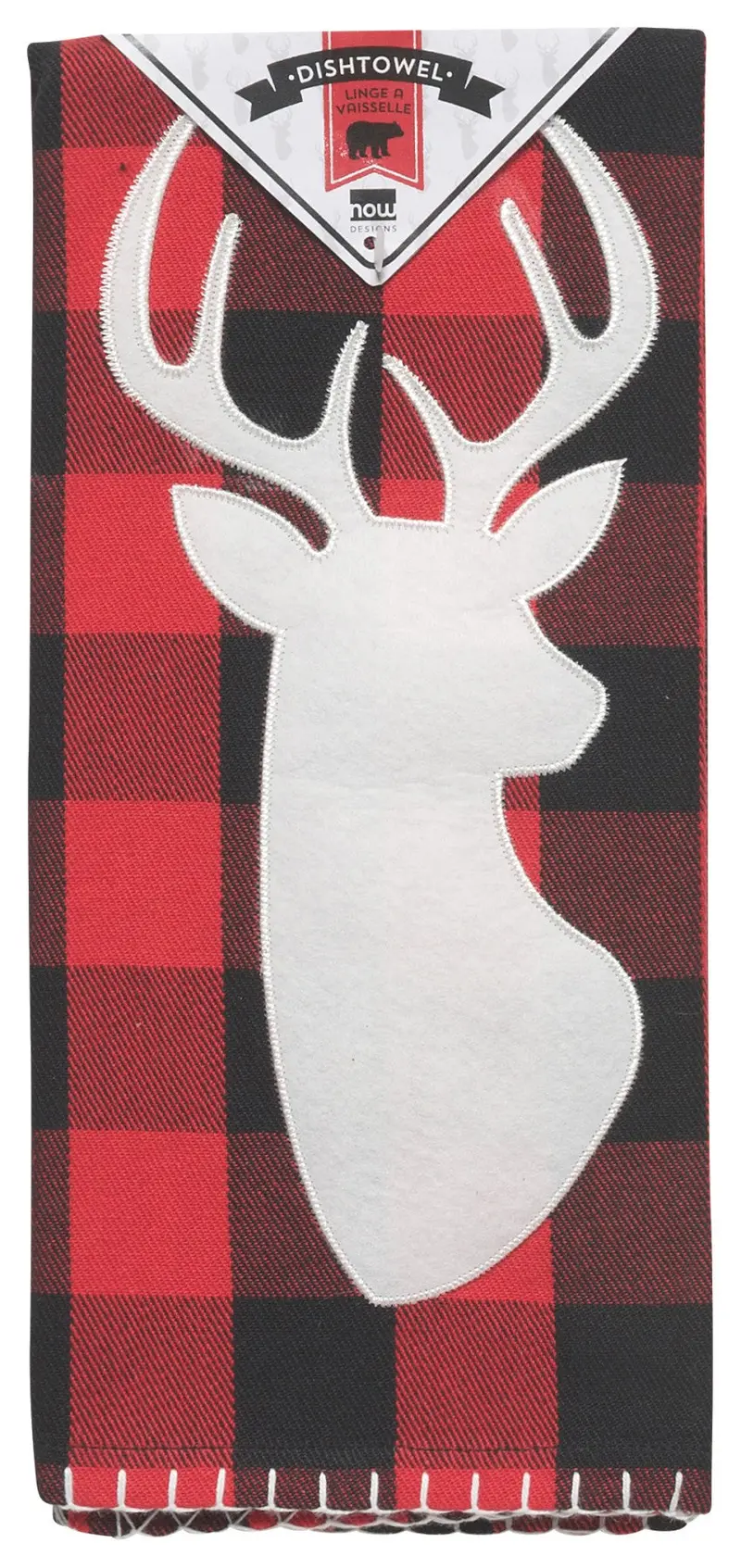Buffalo Check Deer Dish Towel – Now Designs Farmhouse Collection 1