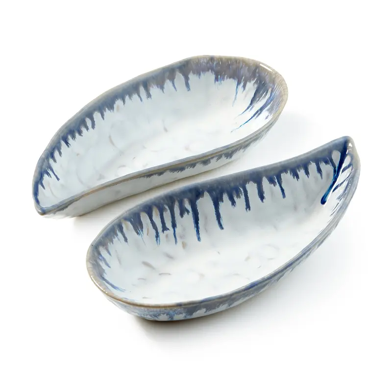 Burlington Mussel Shell Mini Bowl Set – Pool Hue, Gift Boxed 1