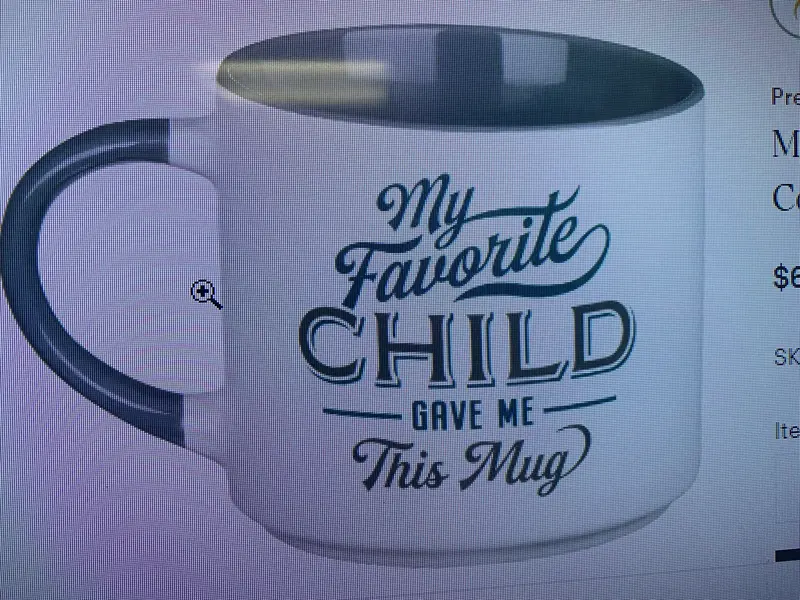 Cag My Favorite Child Ceramic Coffee Mug – Hand-Decorated Design 1