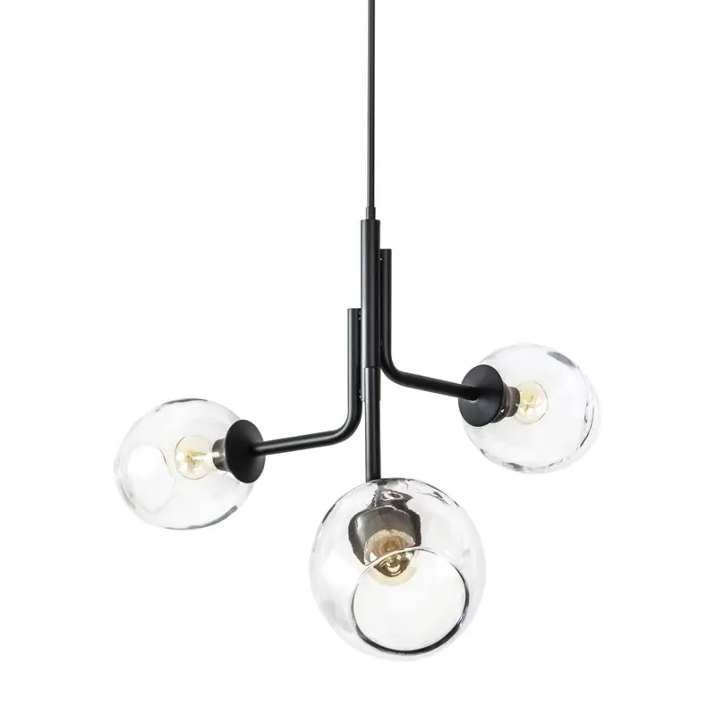 Caledonia 3-Light Glass Globe Chandelier 1