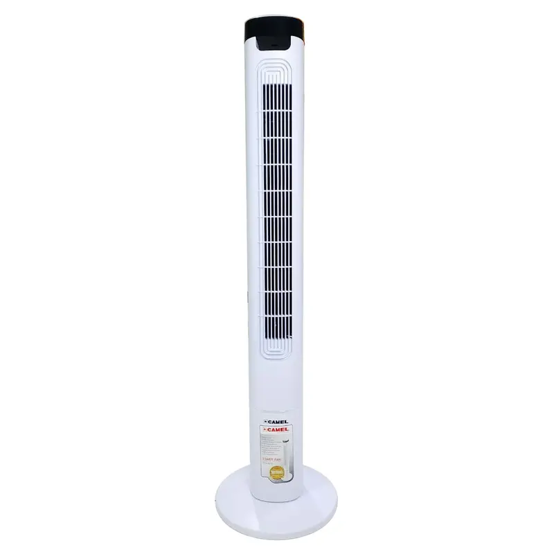 Camel Ctf-461R Tower Fan – 3-Speed Oscillating Cooling With White Finish 1
