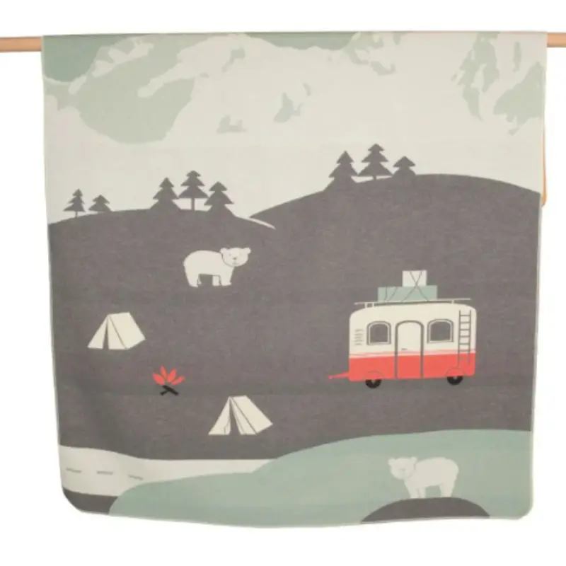 Camping-Themed Kids Blanket By Juwel 1