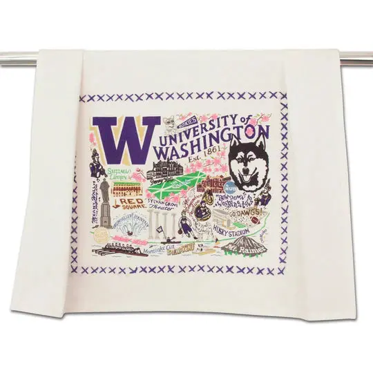 Catstudio University Of Washington Dish Towel – Husky-Themed Home Linen 1