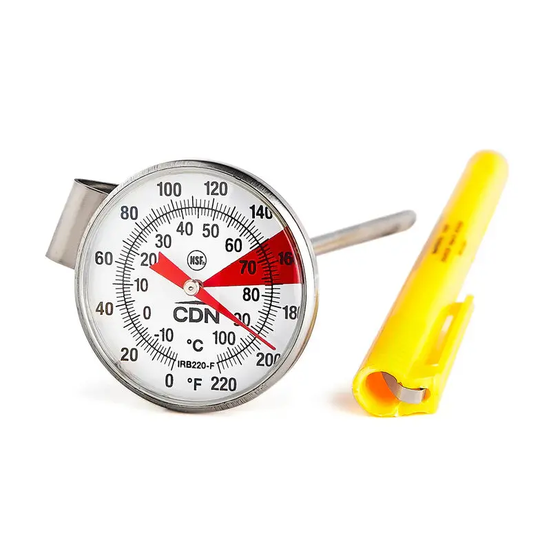 Cdn Beverage And Frothing Thermometer – 5-Inch Stainless Steel Stem 1