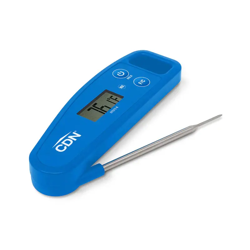 Cdn Blue Digital Folding Cooking Thermometer – Compact & Portable 1
