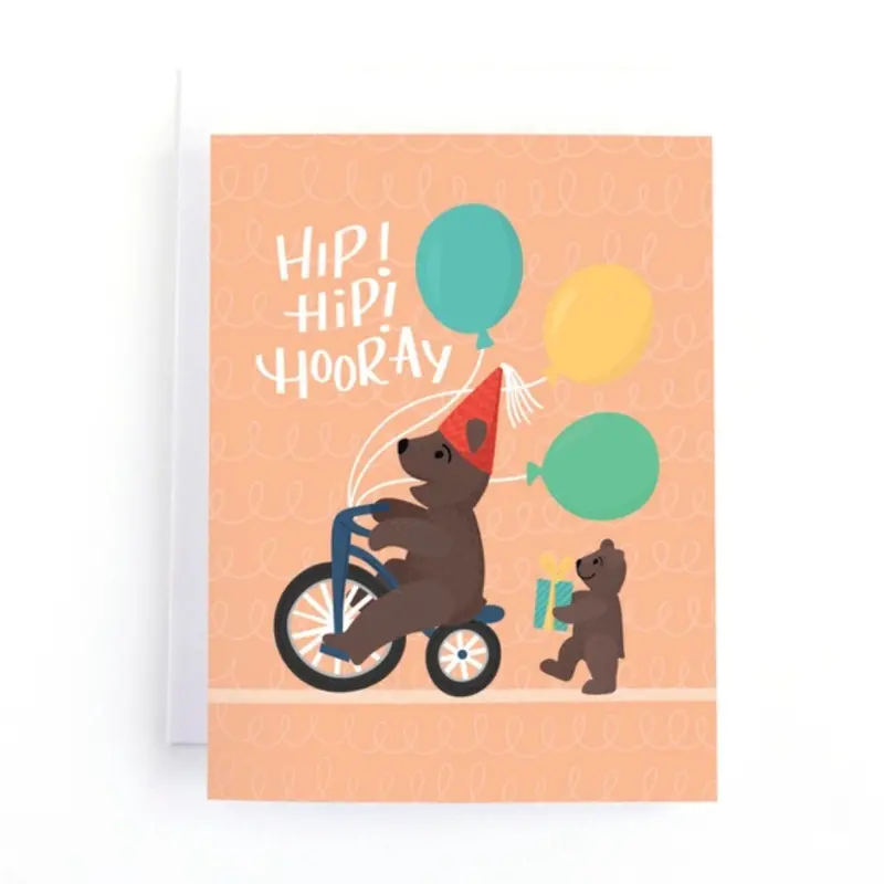 Celebratory Bears & Balloons Birthday Card 1