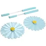 Charles Viancin Aqua Daisy Sipper Set (2-Pack) – Leak-Proof, Reusable Drinking Lids 1