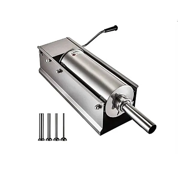 Chef 7L-Ssh Stainless Steel Horizontal Sausage Stuffer – 15-Lb Capacity 1