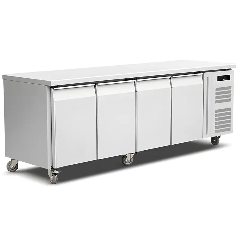 Chef Gn-4100Bt 88-Inch Undercounter Freezer – 4 Solid Doors 1