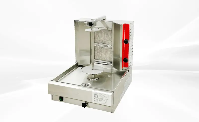 Chef Kb-2 Gas-Powered Shawarma/Doner Grill – 2-Burner Countertop Unit 1