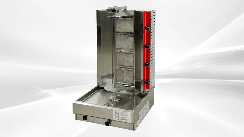 Chef Kb-4 Gas Doner Grill – 4-Burner Rotisserie For High-Volume Operations 1