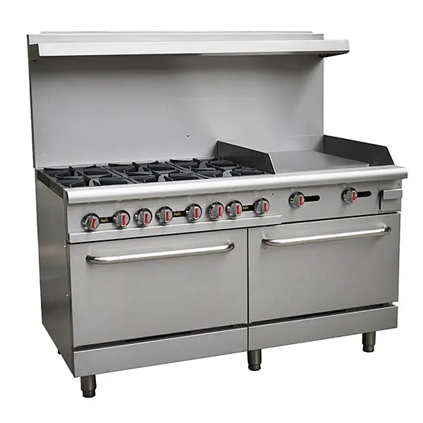 Chef Rgr60-G24 60-Inch Range – Six Burners + 24-Inch Griddle 1