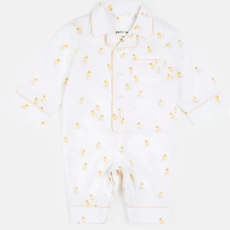 Chick-Design Cotton Poplin Sleepwear Romper 1