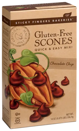 Chocolate Chip Gluten-Free Scone Mix – Sticky Fingers Bakery 1
