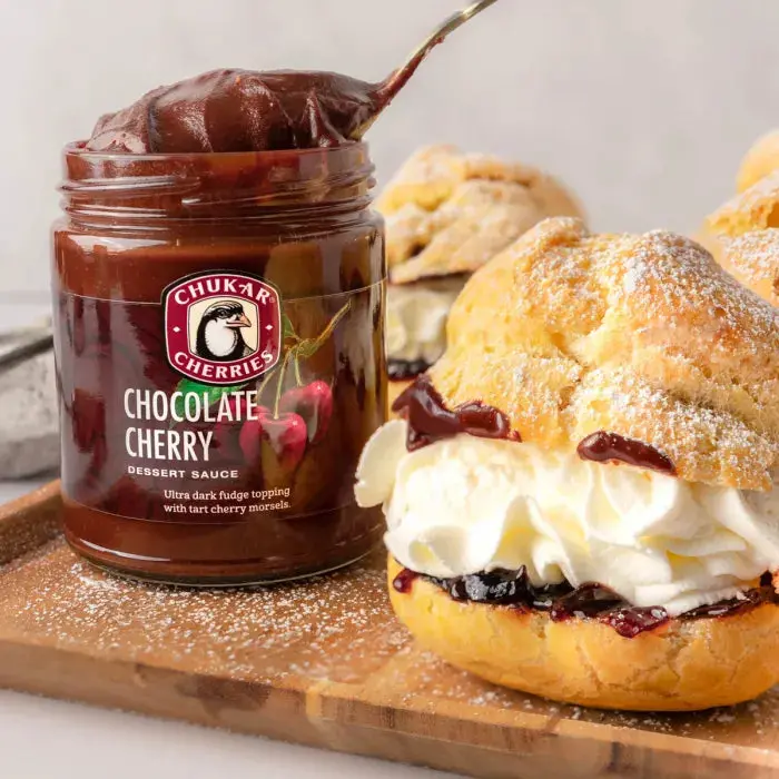 Chukar Cherries Chocolate Dessert Sauce – Rich, Smooth 11 Oz Topping 1