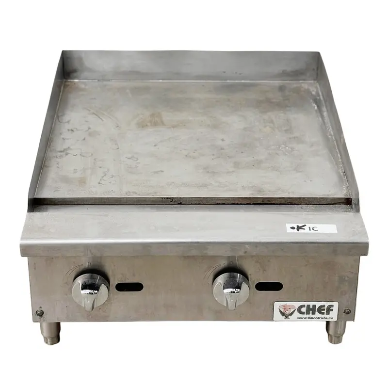 Ci028 Used 24" Natural Gas Flat Griddle – Heavy-Duty Commercial 1