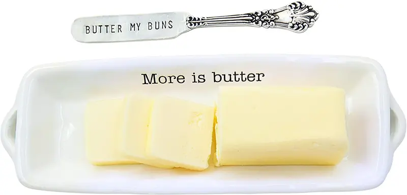 Circa-Style Butter Dish – Mud Pie Stoneware Butter Keeper 1